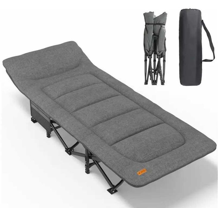 Розкладне ліжко шезлонг WCG CC-S08 + матрац і подушка