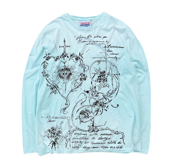 Y2k opium distress longsleeve