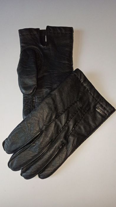 Отличные мужские перчатки pierre cardin из мягчайшей натуральной лайко