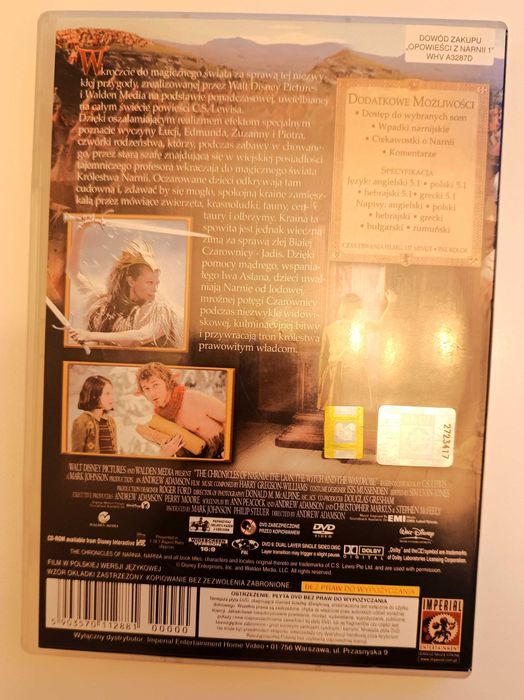 DVD Opowieści z Narni, Lew, Czarownica i stara szafa English, polski