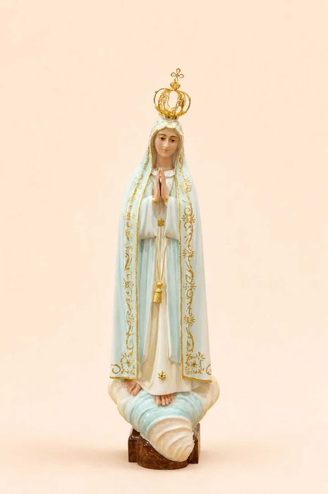 Nossa Senhora de Fátima 60 cm | Pasta de Madeira | Made in Portugal