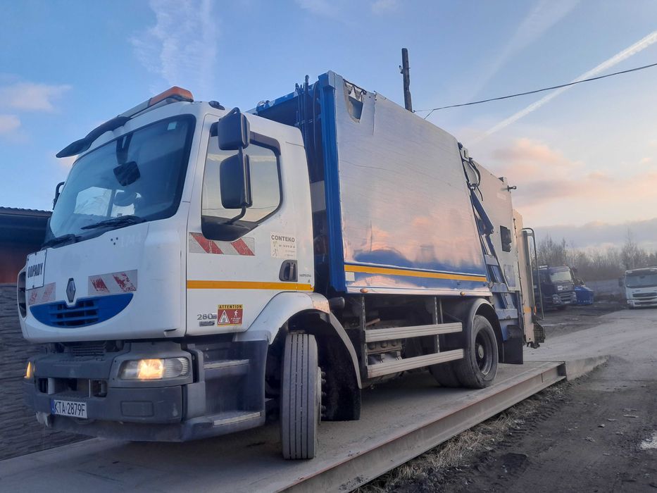 Silnik Midlum E5 śmieciarka  Faun DXi 280 KM części kabina most