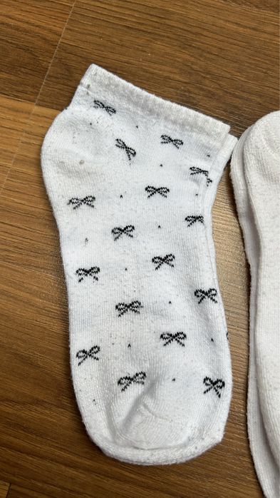 Skarpetki stopki biale komplet 3 pary