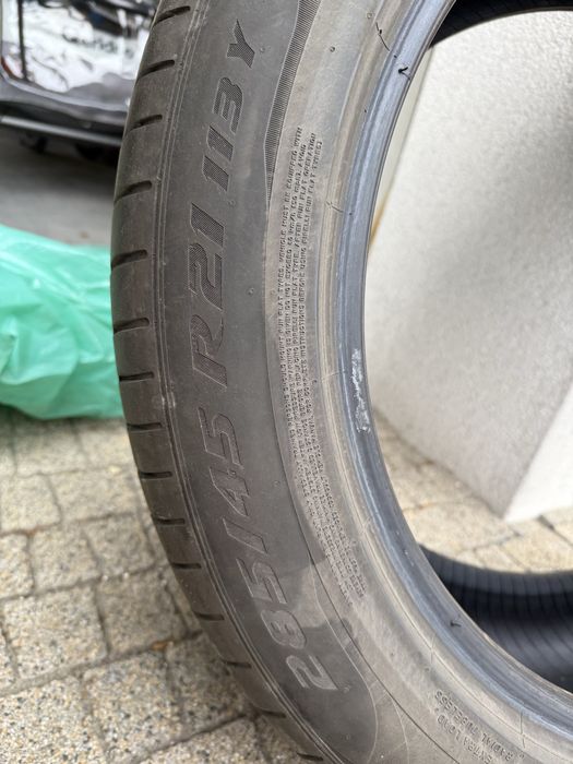 4szt Opony letnie pirelli Pzero 285/45/21 -5,8mm 2022r, bmw x7-Runflat