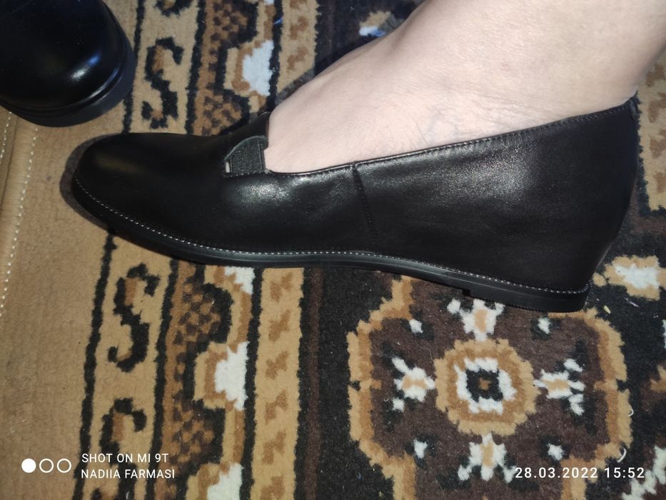 Шкіряні туфлі 38 розмір