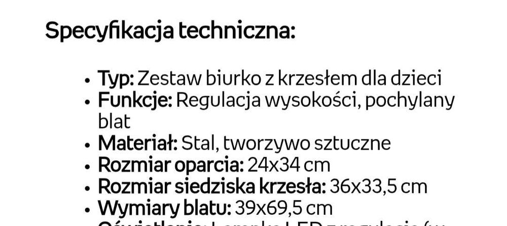 Sprzedam biurko dla dziecka