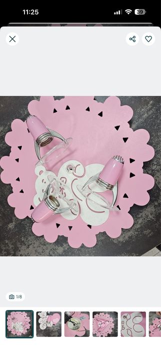 люстра  та світильник в дитячу 2 шт