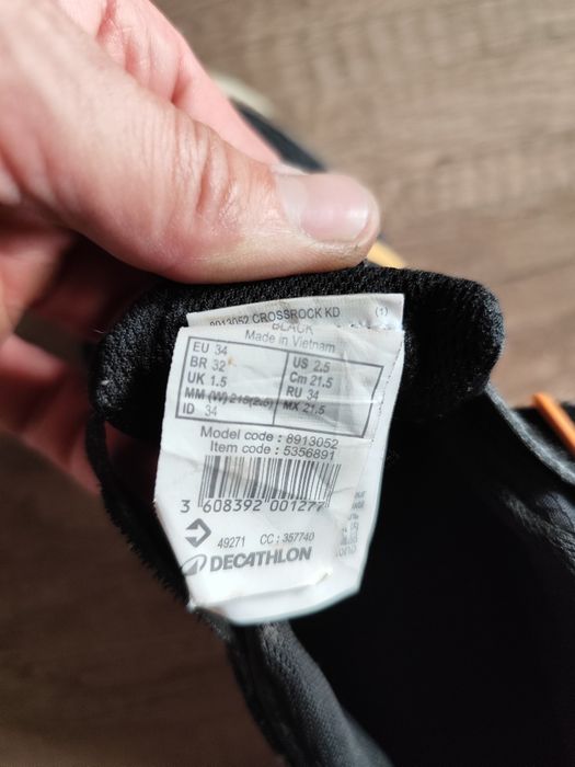 Buty dzieciece decathlon trekingowe 34