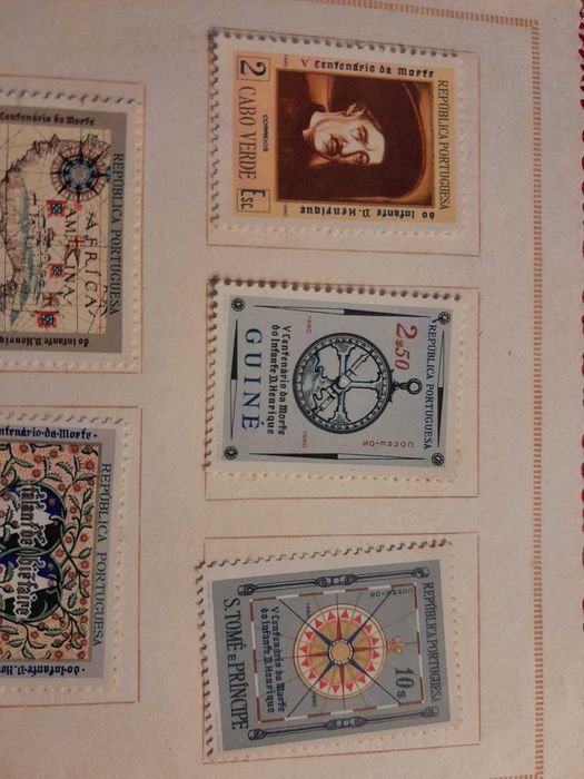 Coleção de selos 5º Centenário da Morte do Infante D. Henrique (1960)
