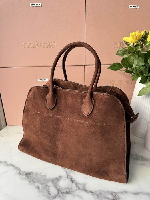 Torebka The Row Brown Suede