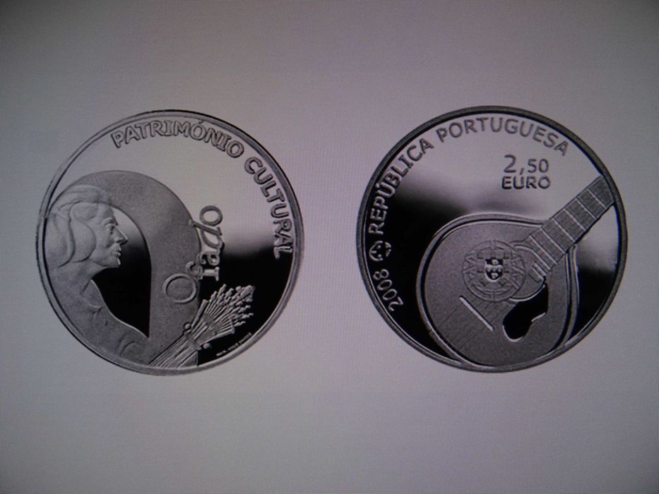 Moedas Comemorativas Património Cultural Desporto Fado Macau Unicef