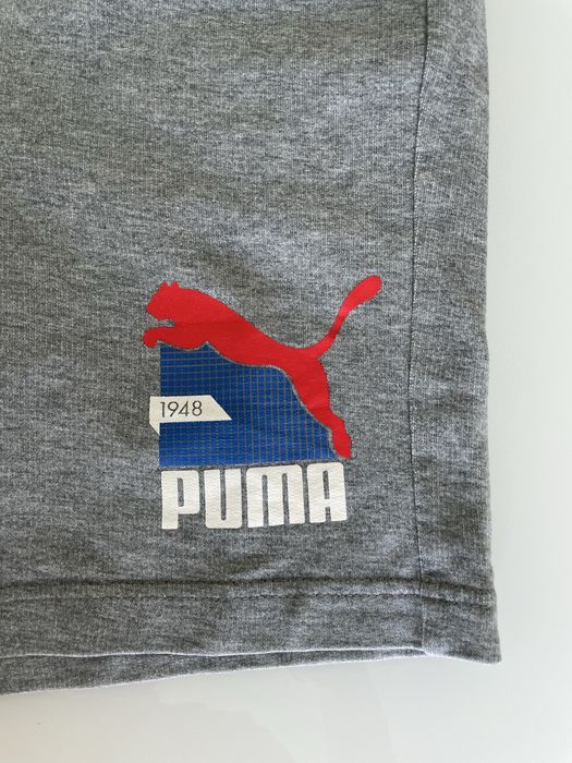 Calções desportivos puma cinza 12 anos rapaz