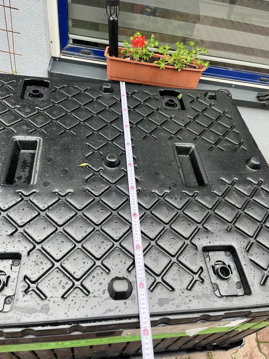 Skrzyniopaleta plastikowa skladana skrzynia paleta pudło