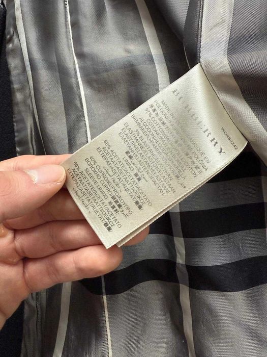 Oryginalny płaszcz damski Burberry Prorsum wool vintage y2k