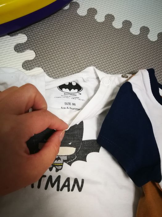 Body 3 pak krótki rękaw 86/92