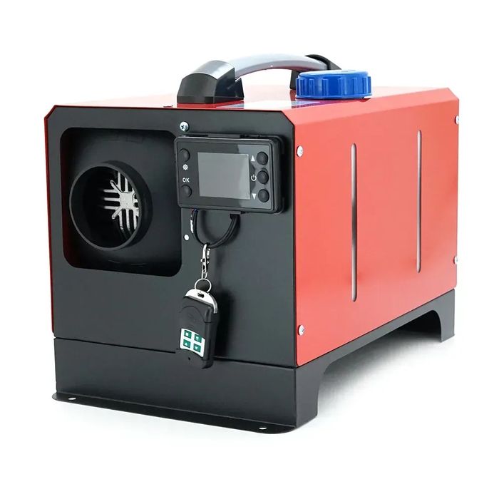 Дизельний обігрівач Merlion ML500WH-1224220, 12/24/220V, 5000W (kVA), alluminium, air vent, white, Box garage
