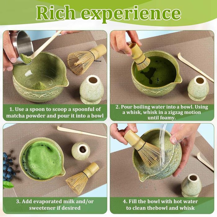zestaw do herbaty matcha, dla miłośników herbaty