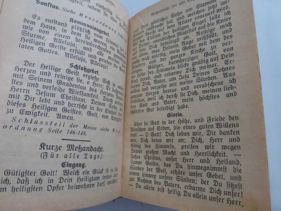 Przedwojenny skarbczyk książeczka do nabożeństwa niemiecka 1936
