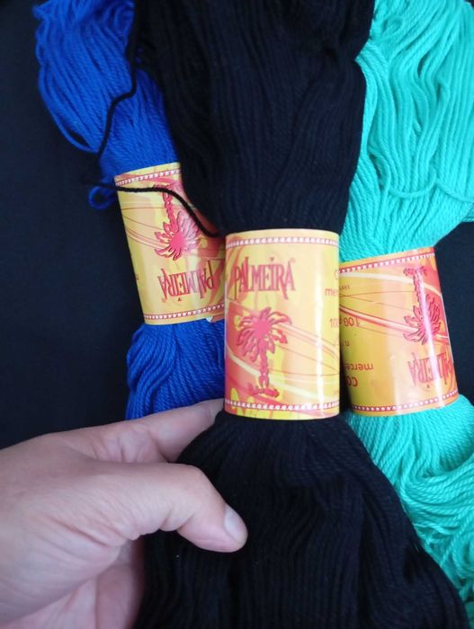 Linhas para crochet ou tricot de algodão 100 gramas