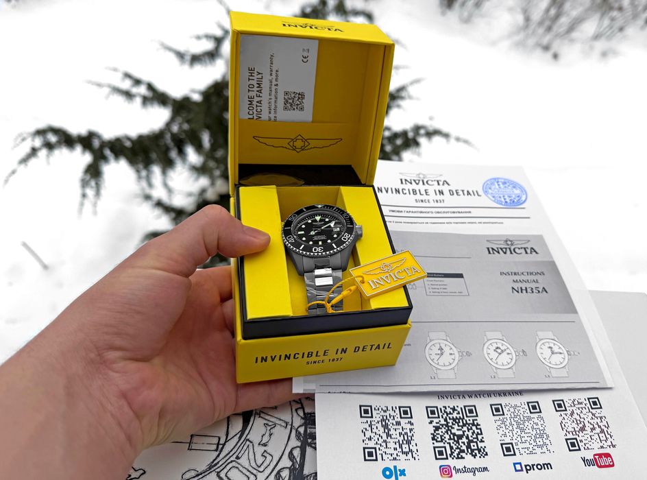 Годинник INVICTA Pro Diver 0420 TITANIUM Automatic 45 mm. 200 MT.