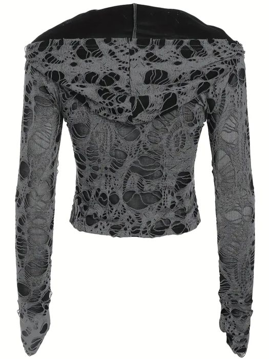 рваная кофта с капюшоном xs. возможен торг