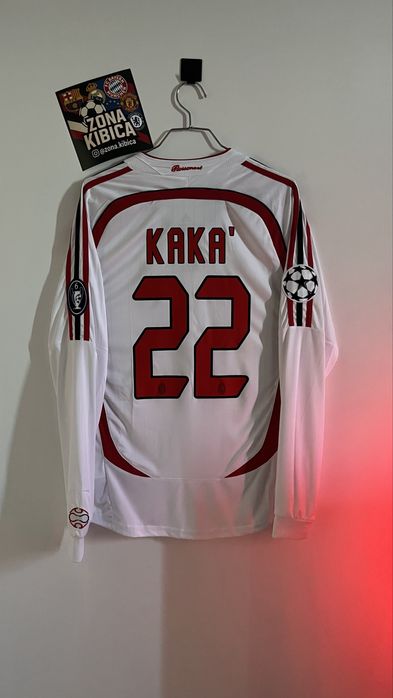 Koszulka pilkarska | Vintage | Milan | Kaka 22 | Dlugi rekaw