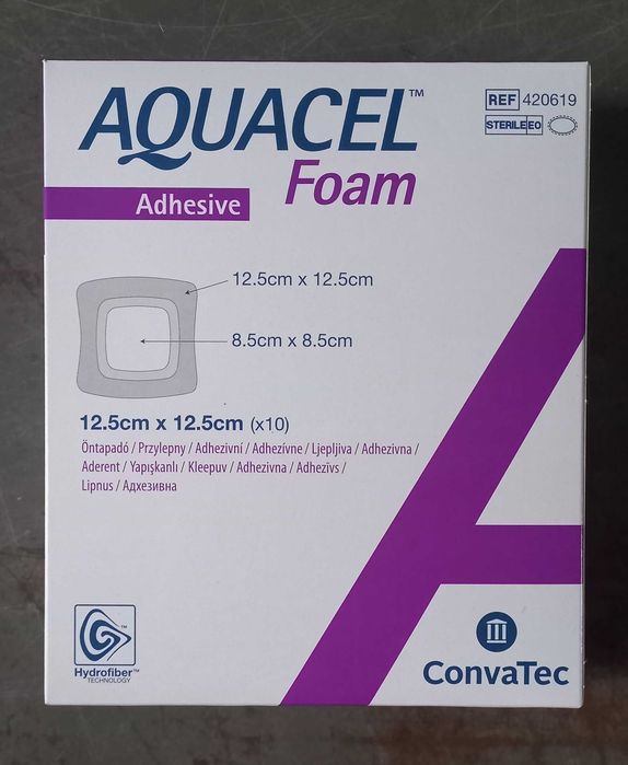 Aquacel foam - plastry przeciwodleżynowe 12 cm