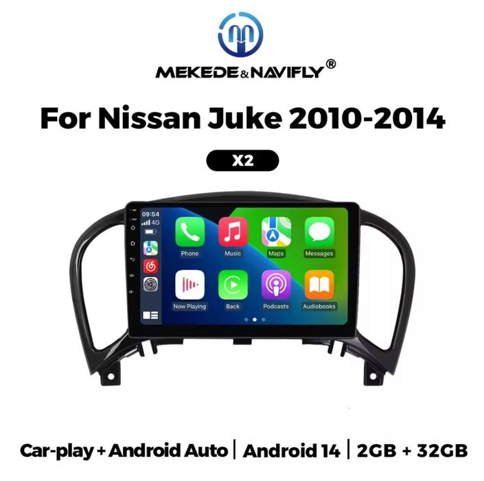 Магнітола Nissan Juke 2/32гб android 14 штатна магнитола