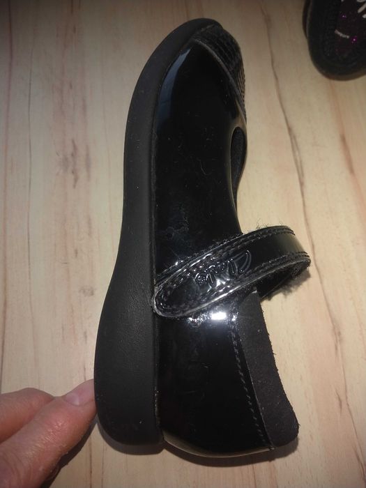 Туфли Clarks чёрные для девочки 25,5