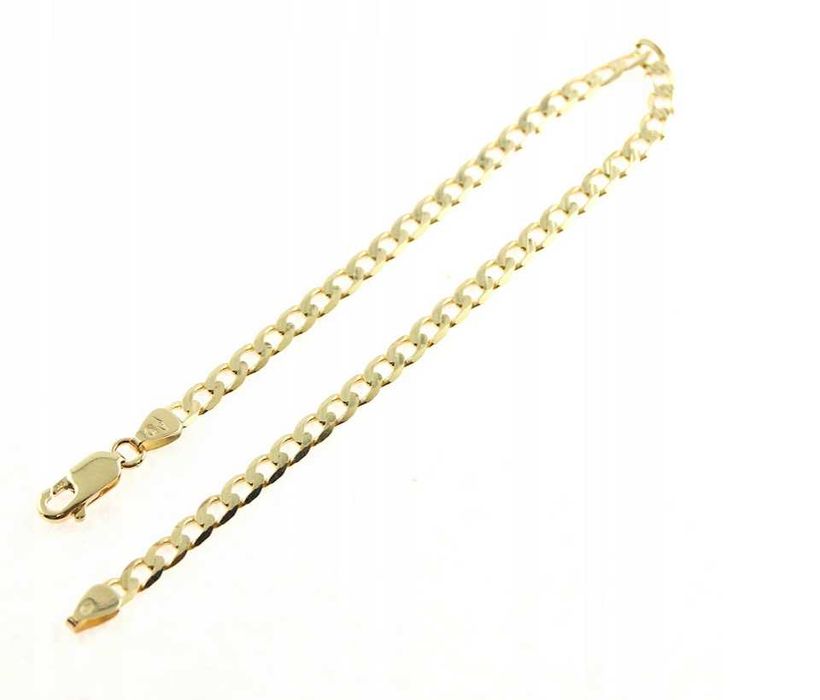 Złota bransoletka Pancerka SZLIFOWANA ZŁOTO_p585 20,5 cm KUTA