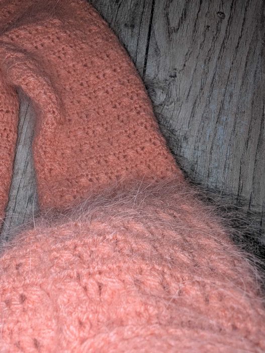 Nowy sweter handmade dziewczynka wełna 116