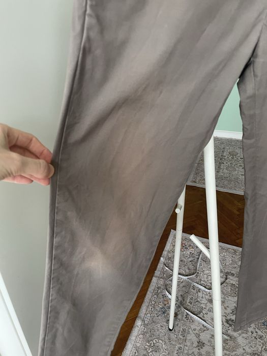 Reserved 29 slim fit szare chinosy męskie spodnie bawełniane prosta nogawka