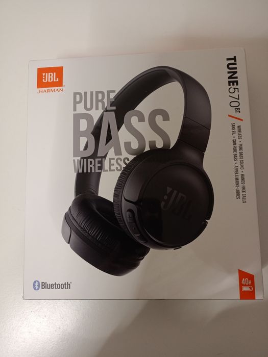Słuchawki nowe JBL Tune 570BT czarne