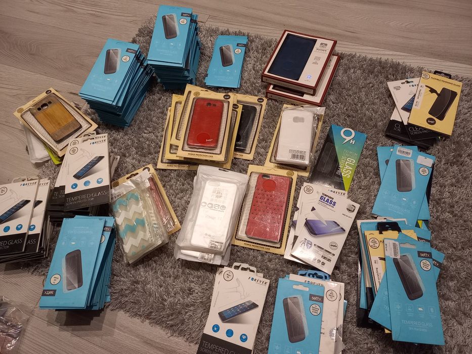 Nowe etui pokrowce szkło samsung sony lg iphone nokia 300 sztuk