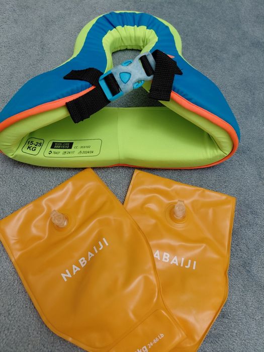 Colete de Natação Infantil Oferta Braçadeiras