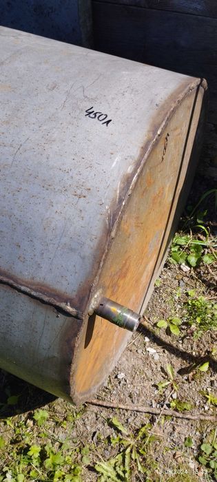 Бочка нержавіюча 450 літрів для опалення (під тиск)