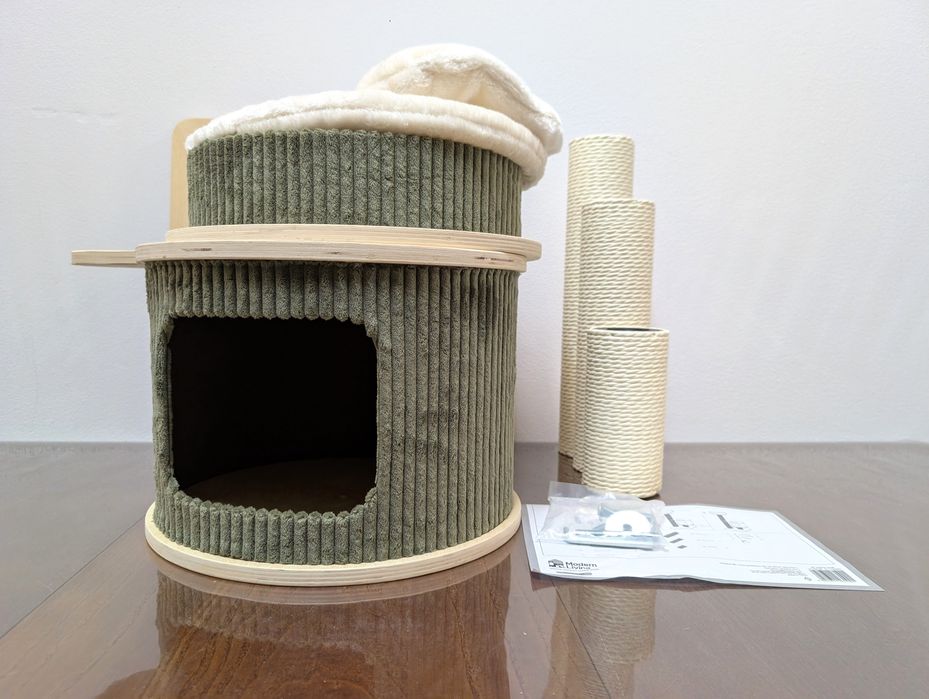 Modern Living Drapak dla Kota Helsinki S Zielony 50x50x97cm MAŁY o