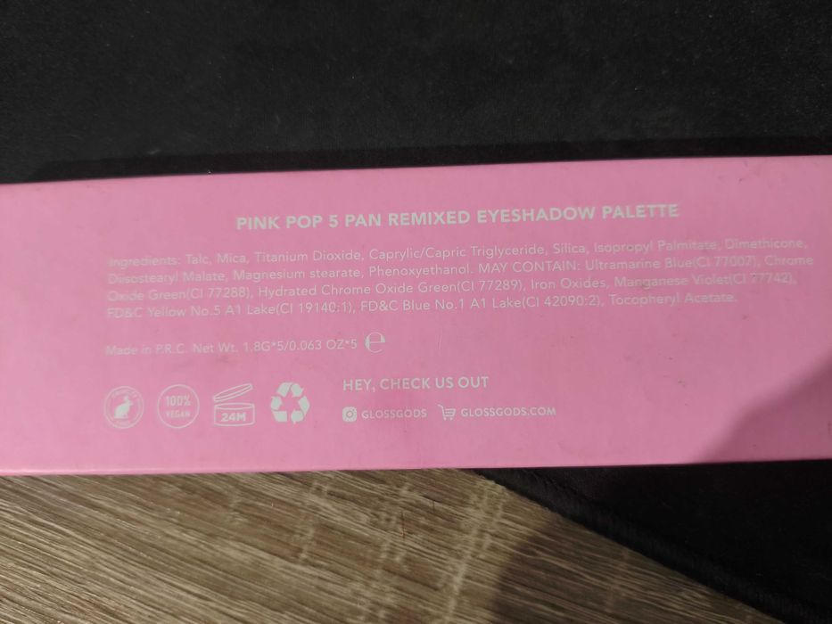 Glossgods Let's Pop, Pink pop palette
