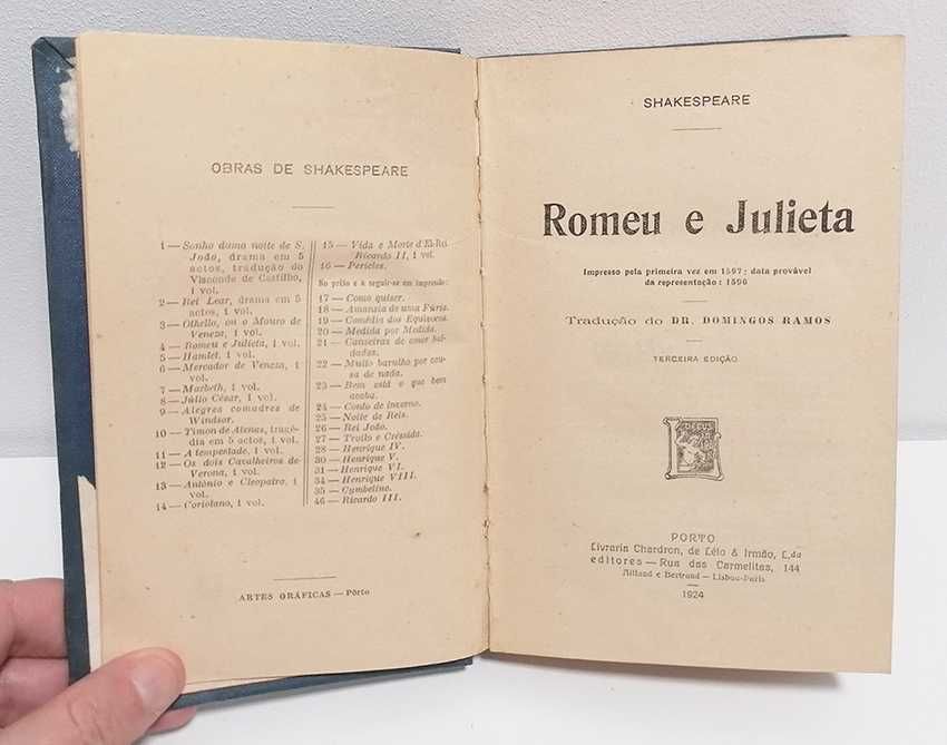 Romeu e Julieta, de William Shakespeare