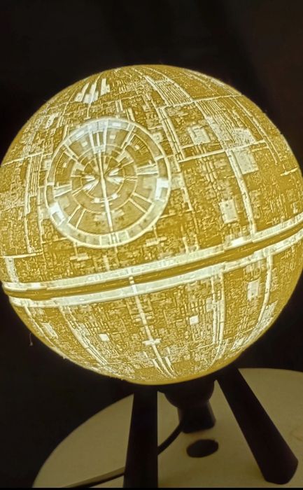 Luminária star wars, death star