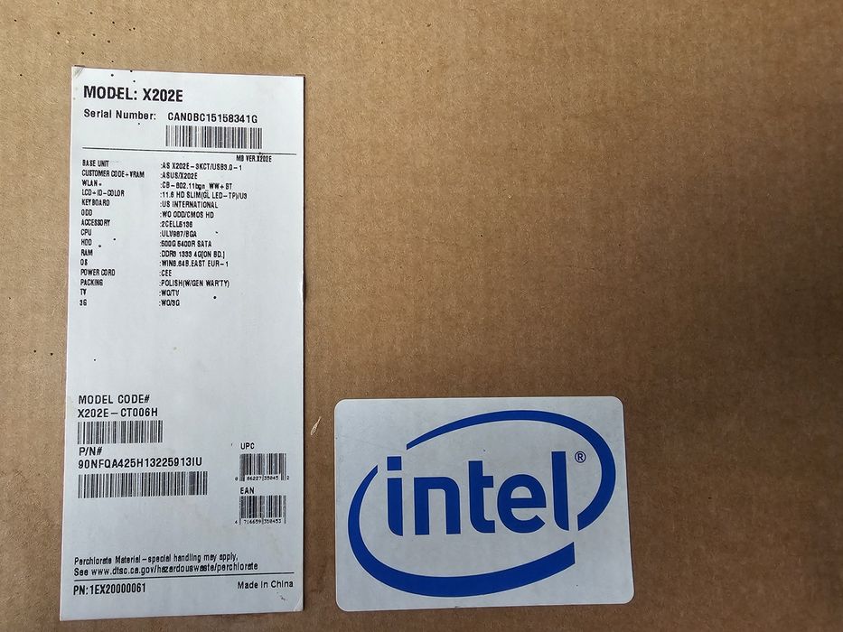 Notebook PC ASUS 11,6 HD SLIM , jak nowy!