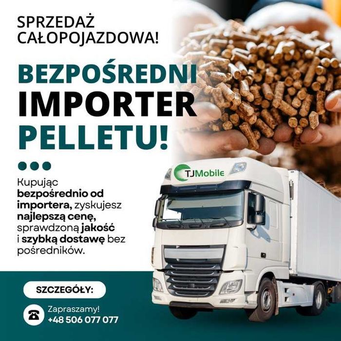 Sprzedam pellet drzewny Certyfikowany A1 ENplus  Bezpośredni Importer