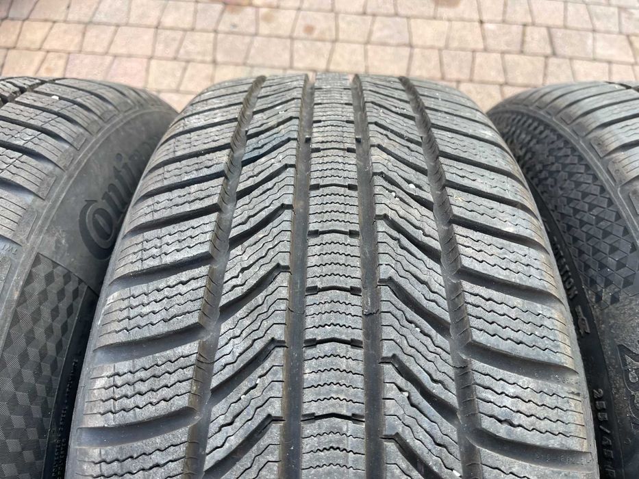 4129. Alufelgi 19" koła zimowe Tesla S Tesla Y czarne 5x120 Continental 255/45/19 2024r 7/8.5mm