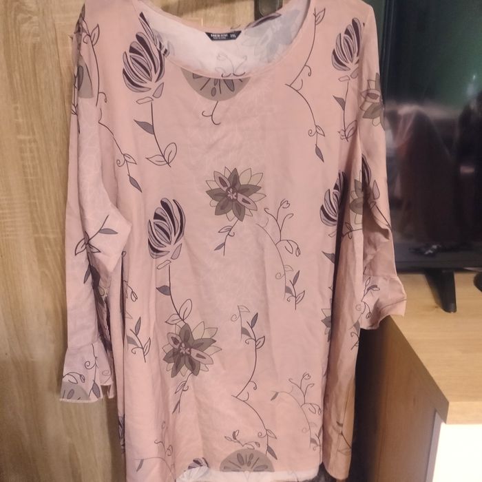 Bluzka damska tunika kwiaty Shein Curve nowa XXL