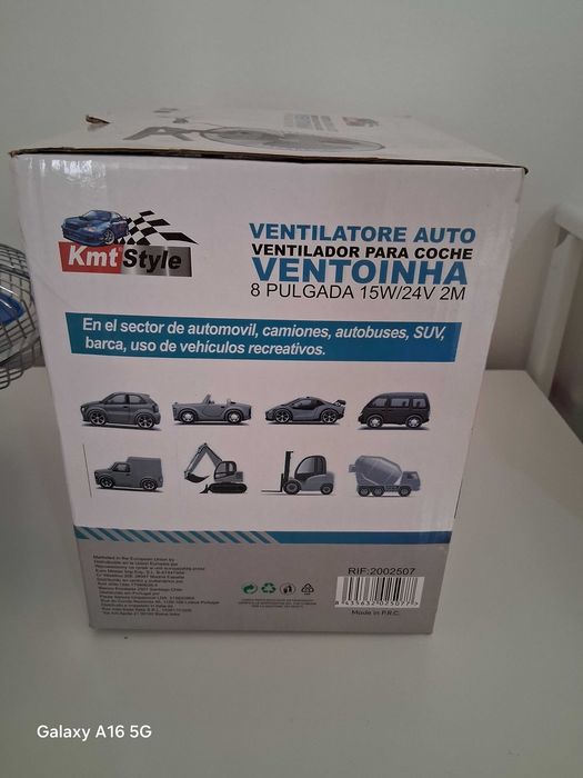 2 Ventoinhas para automóvel/camião/autocaravanas - NOVAS