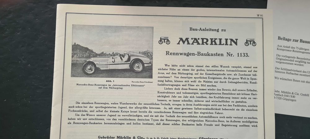 Relíquia brinquedo Markin 1076 car contrution Mescedes Germany