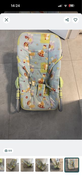 Leżaczek- bujaczek dla dziecka Primi Sogni