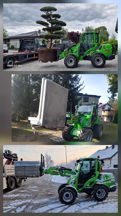 Usługi ładowarką Pyskowice niwelacja wykopy wiercenie prace ziemne