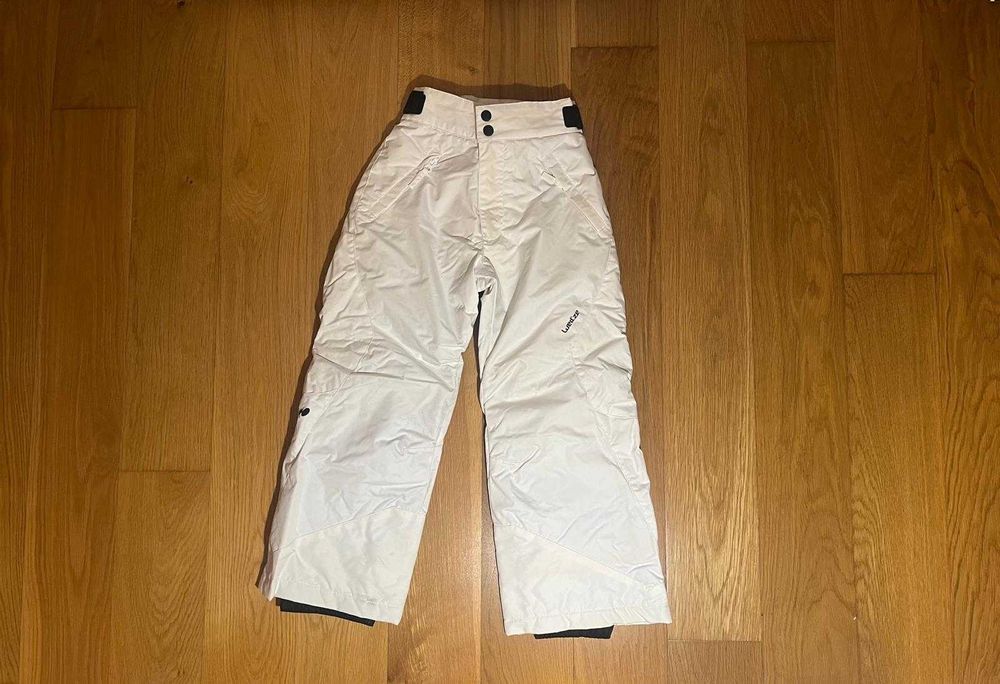 Calças de ski/Snowboard criança Branco/Preto