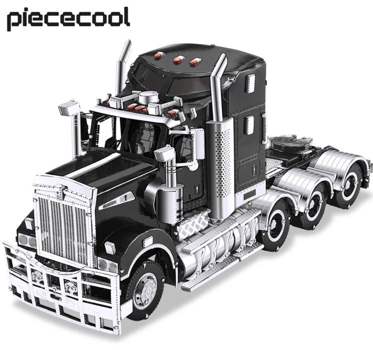 Конструктор металлический 3D пазл Тягач Kenworth Truck T909, Грузовик